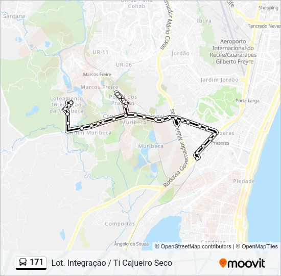 171 Bus Line Map