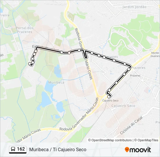 162 Bus Line Map