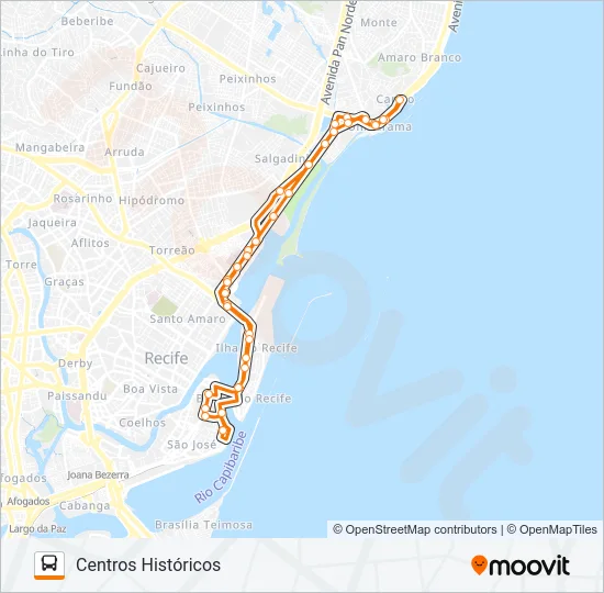 1091 CENTROS HISTÓRICOS Bus Line Map