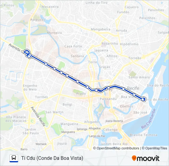 2441 TI CDU (CONDE DA BOA VISTA) Bus Line Map