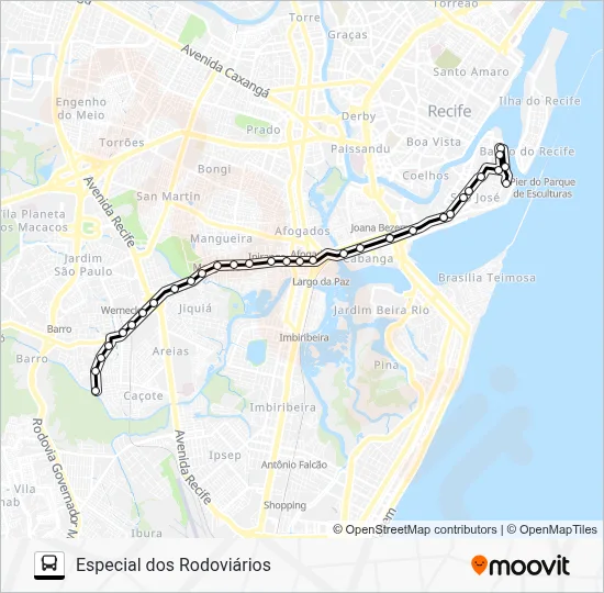 999 Route: Schedules, Stops & Maps - Especial - Cais De Santa Rita ...