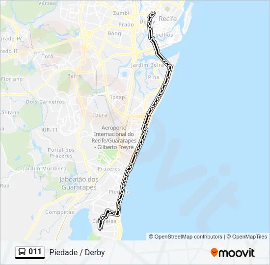 011 Bus Line Map