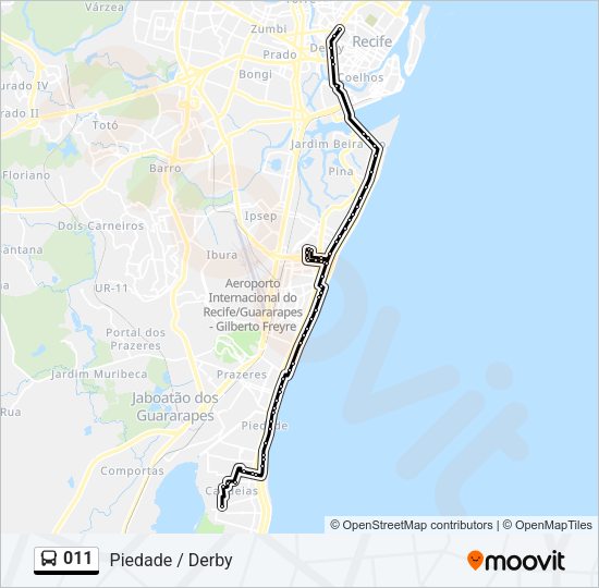 011 Bus Line Map