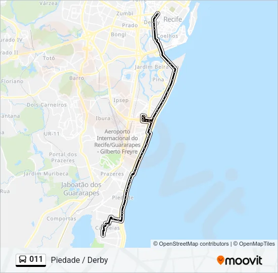 011 Bus Line Map