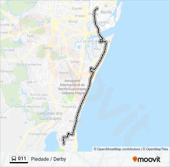 011 Bus Line Map
