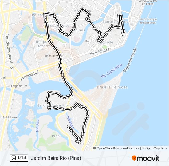 013 Bus Line Map