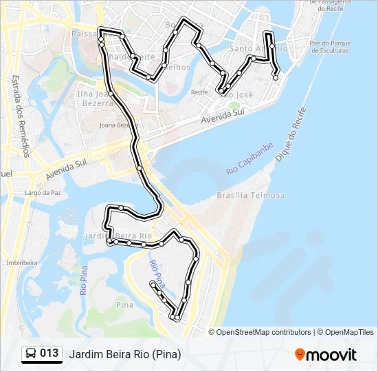 013 Bus Line Map