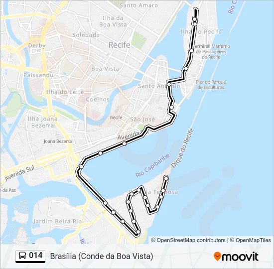 014 Bus Line Map