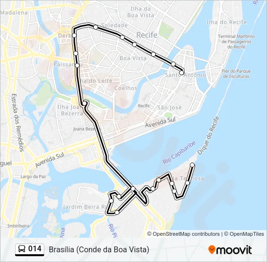 014 Bus Line Map