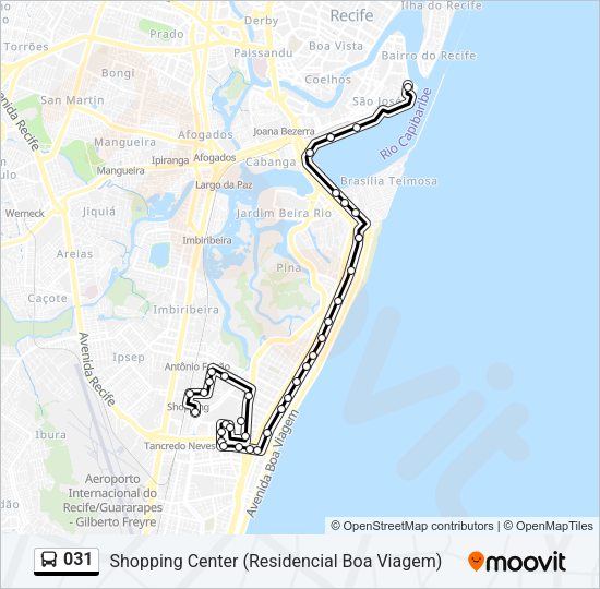 031 Bus Line Map