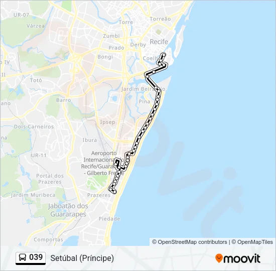 039 Bus Line Map