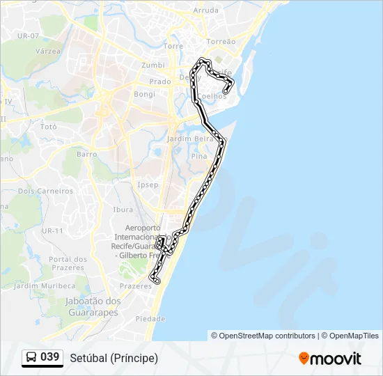 039 Bus Line Map