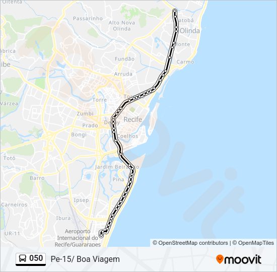050 Bus Line Map
