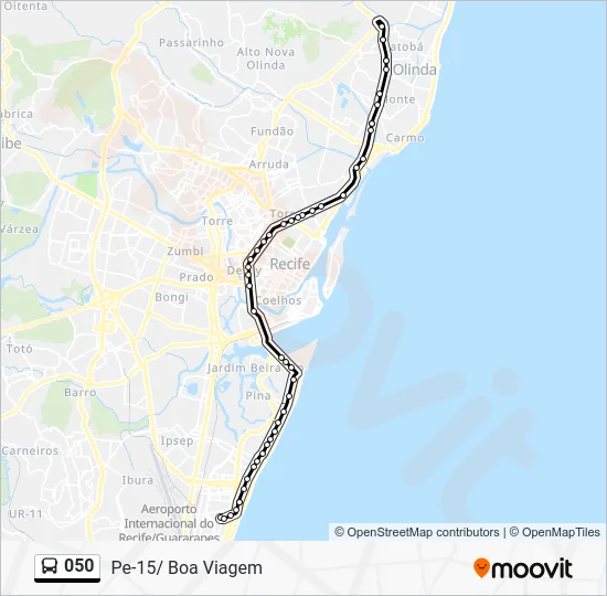 050 Bus Line Map