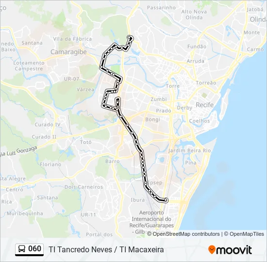 060 Bus Line Map
