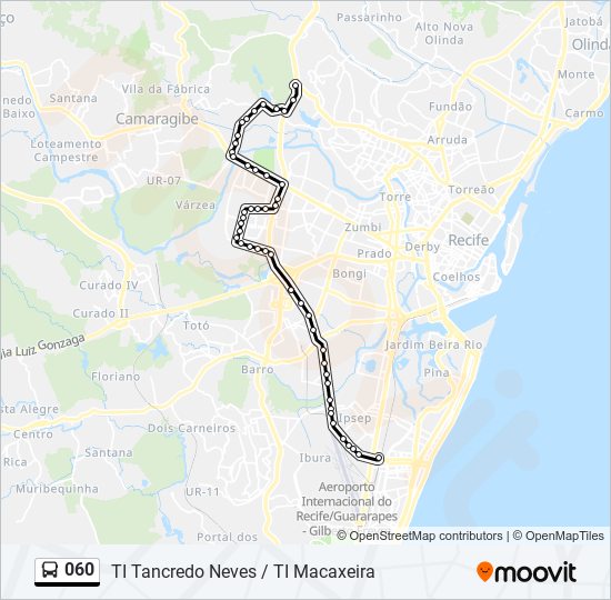 060 Bus Line Map