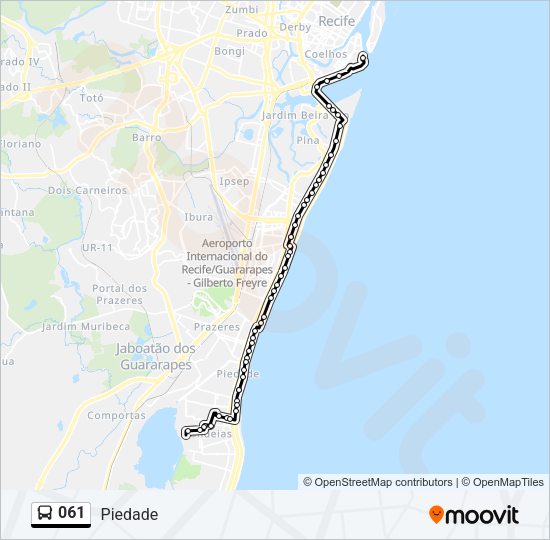 061 Bus Line Map