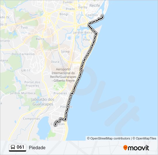 061 Bus Line Map
