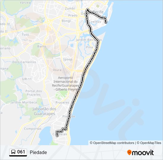 061 Bus Line Map