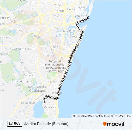 063 Bus Line Map