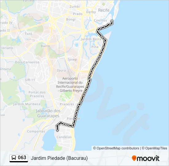 063 Bus Line Map