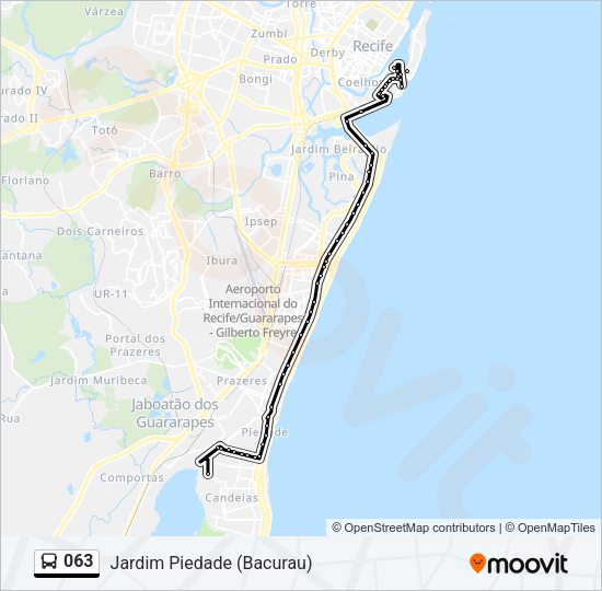 063 Bus Line Map