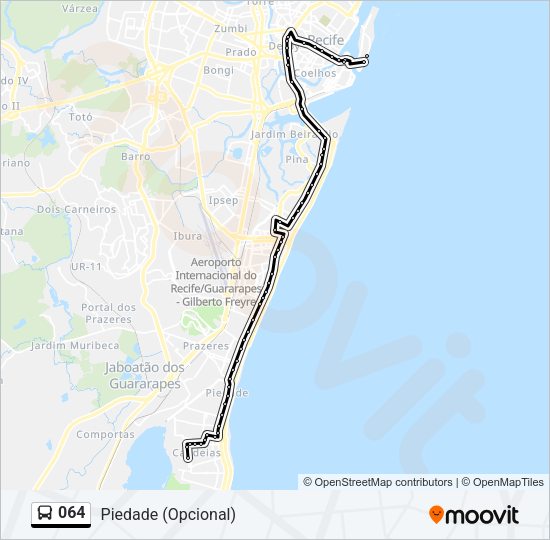 064 Bus Line Map