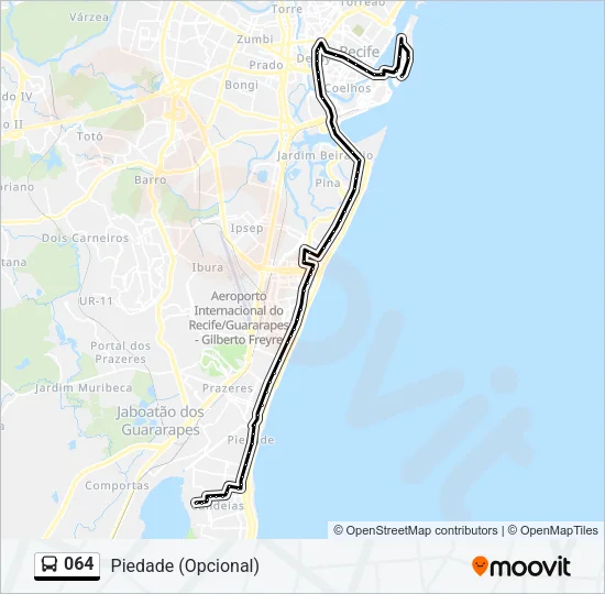 064 Bus Line Map