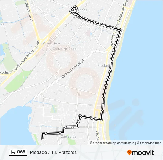 065 Bus Line Map