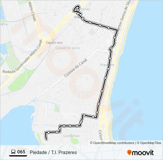 065 Bus Line Map