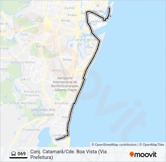 069 Bus Line Map