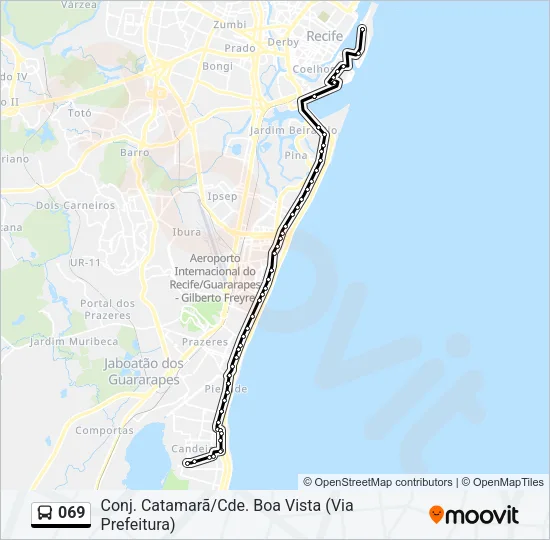 069 Bus Line Map