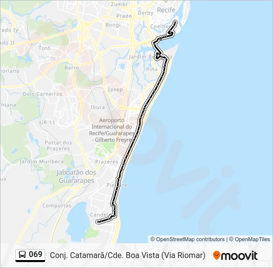 069 Bus Line Map