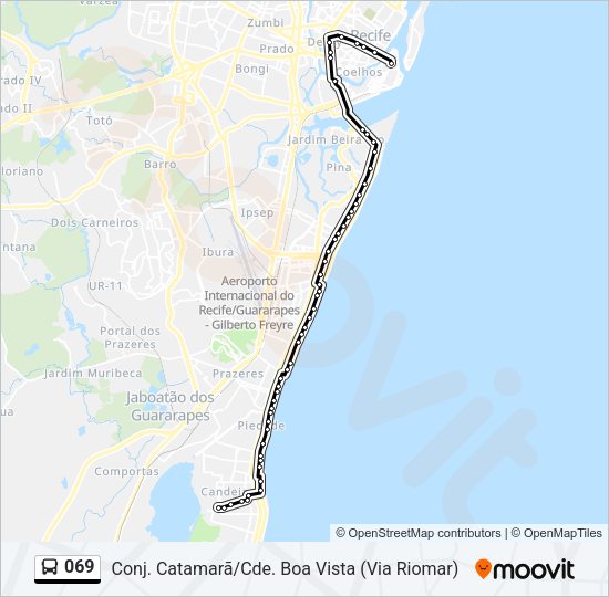 069 Bus Line Map