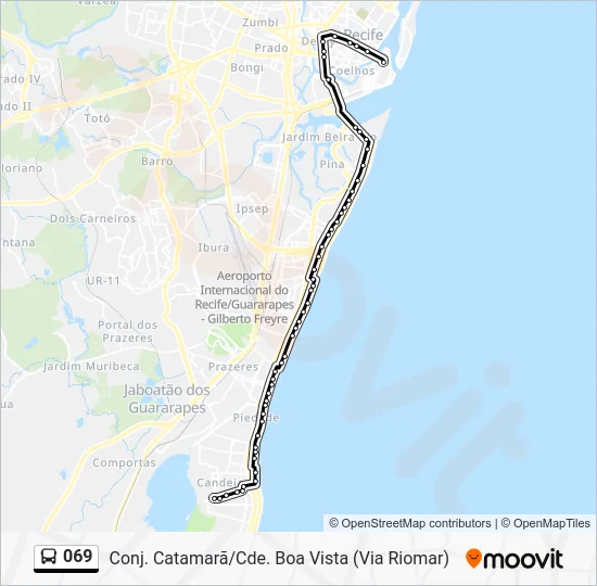 069 Bus Line Map
