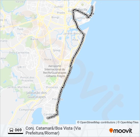 069 Bus Line Map