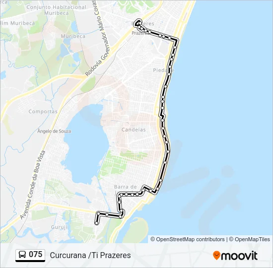 075 Bus Line Map