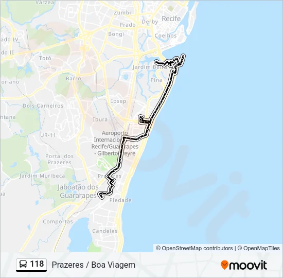 118 Bus Line Map