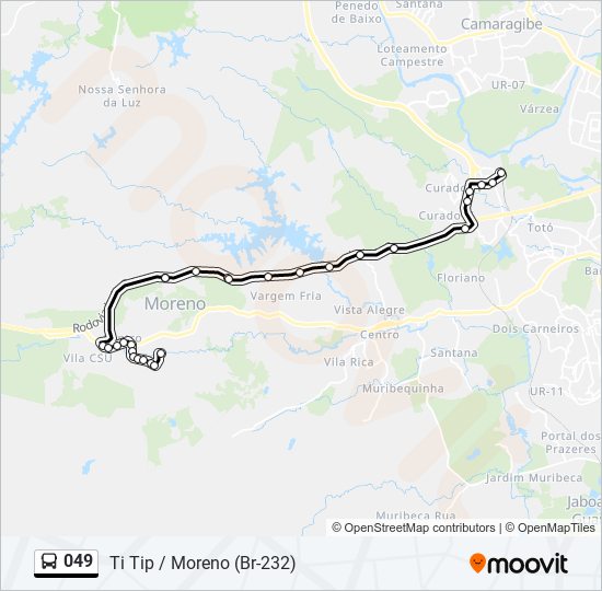 049 bus Line Map