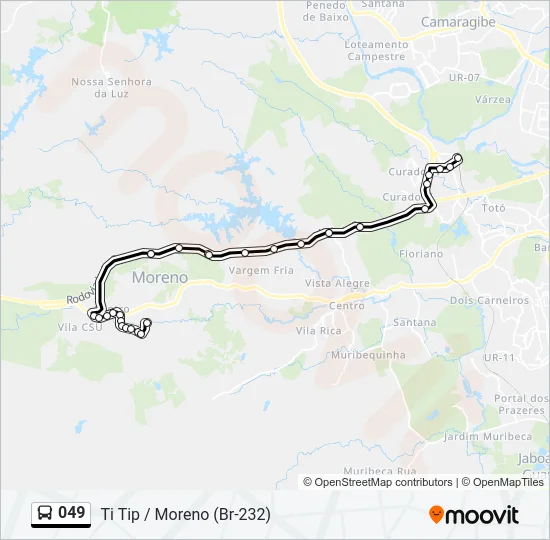 049 Bus Line Map