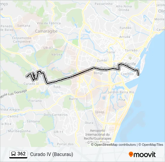 362 Bus Line Map