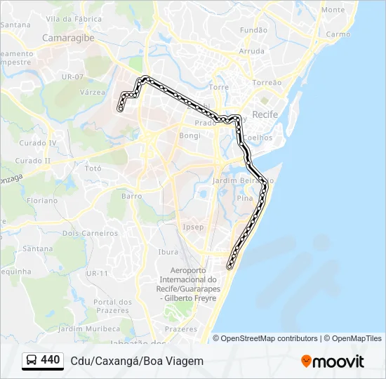 440 Bus Line Map