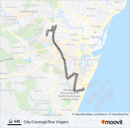 440 Bus Line Map