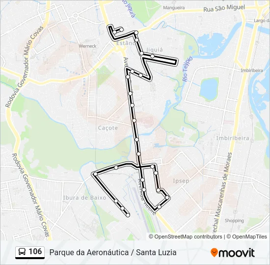 106 Bus Line Map