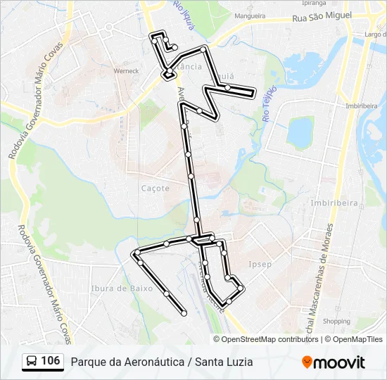 106 Bus Line Map