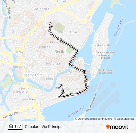 117 Bus Line Map