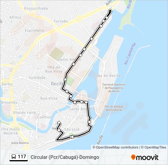 117 Bus Line Map