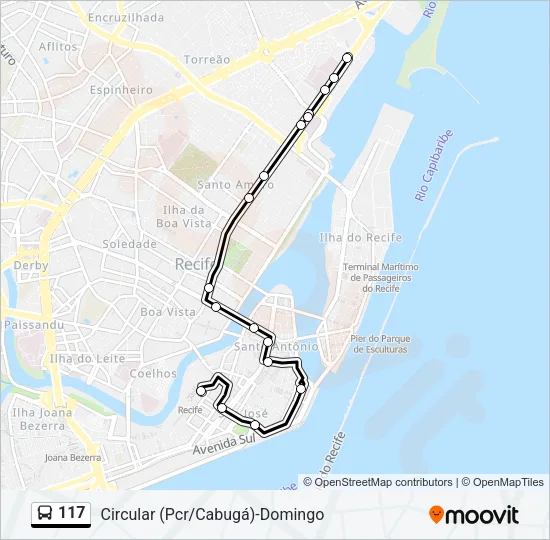 117 Bus Line Map