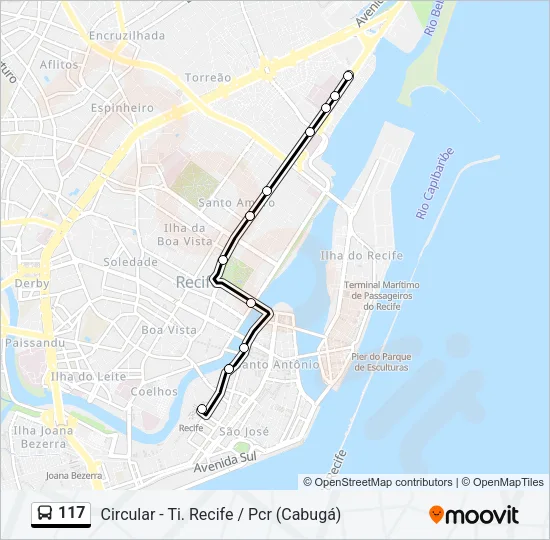 117 Bus Line Map