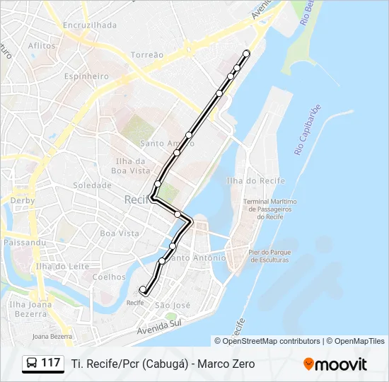 117 Bus Line Map